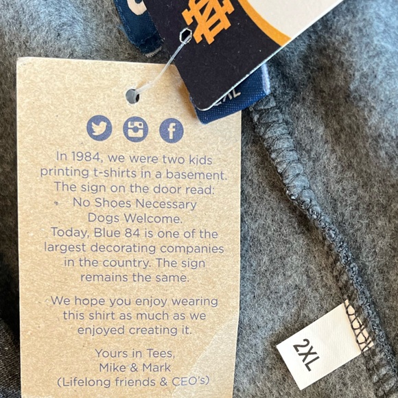 Blue ‘84 Notre Dame Fightin’ Irish Men’s Unisex Gray Drawstring Sweatpants 2XL - Picture 8 of 10